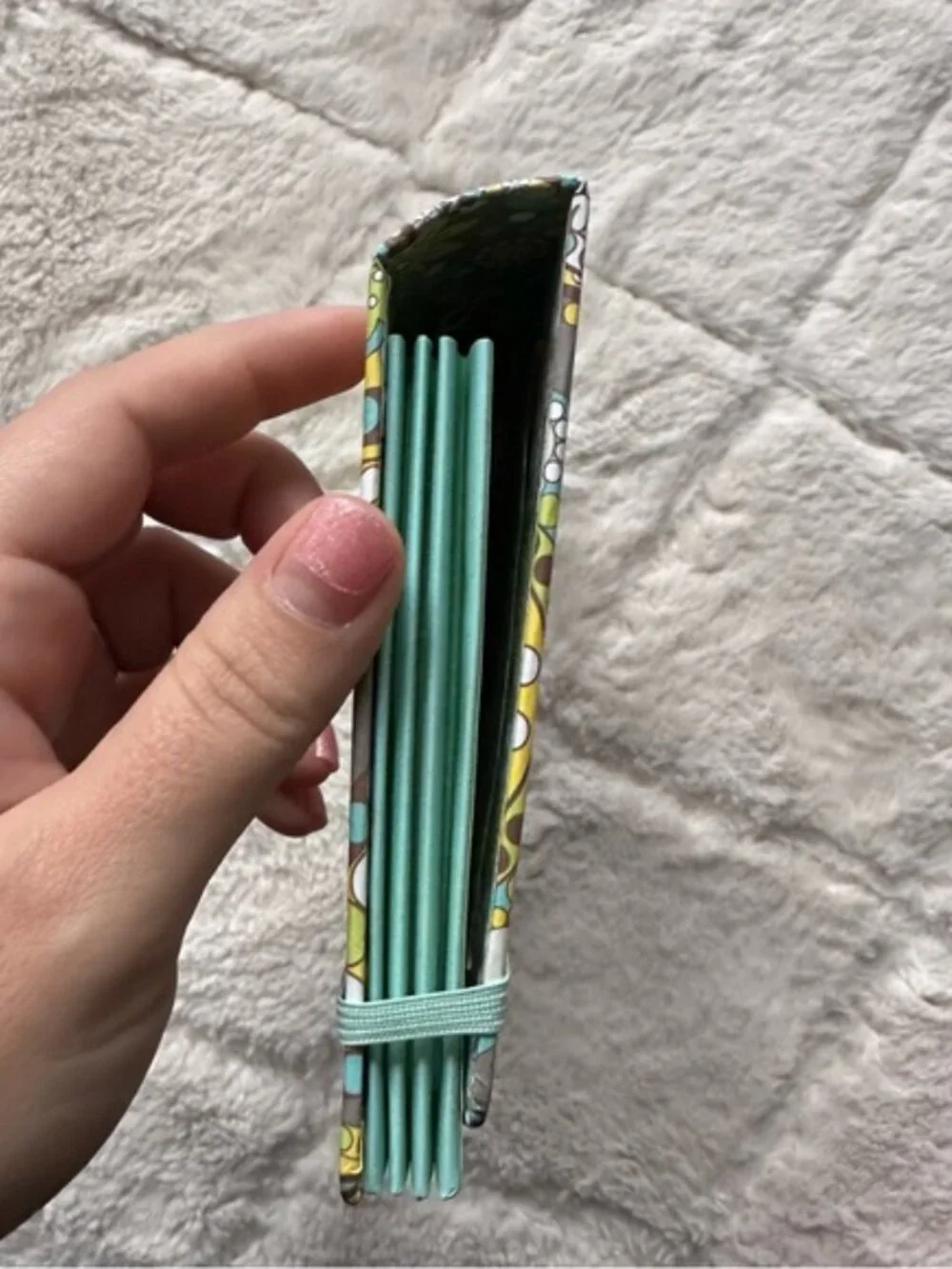 Vera Bradley | Petite Folio | Lemon Parfait